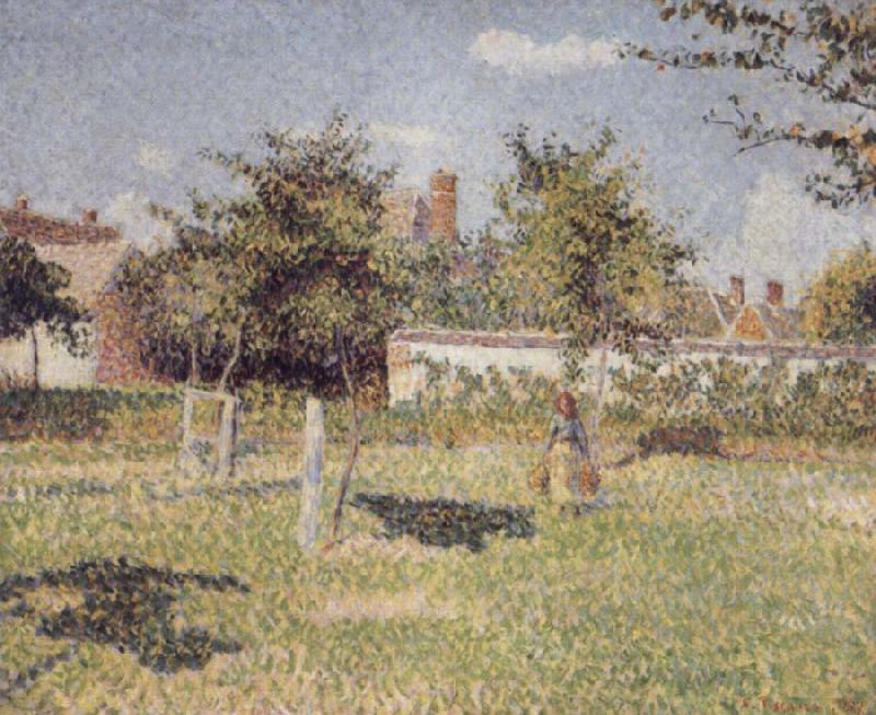 Camille Pissarro Woman in a field